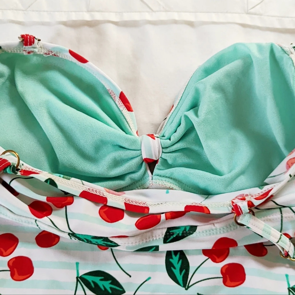 💛3 for $15 Marina West Cherry Tankini top - Picture 9 of 12